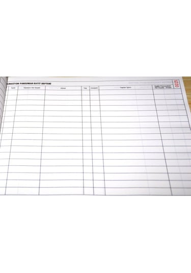 Enjeksiyon Pansuman Kayıt Defteri 400 Sayfa