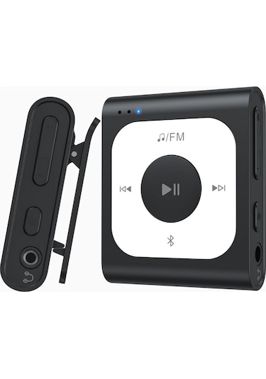 Agptek 64gb Bluetooth 5.3 Klipsli Mini Mp3 Player Siyah 2