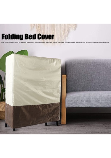 Youmex 210d Oksford Kumaş Katlanabilir Yatak Koruması - Toz Ve Suya Dayanıklı, Tüm Mevsimler İçin Uygun, 85x33x107 Cm