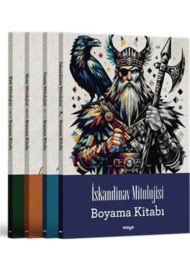 Maya Mitoloji Boyama Seti - 4 Kitap / Kolektif