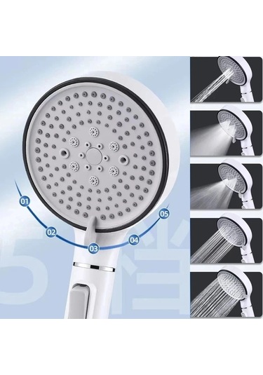 Kalsiyum Sülfit Filtre Duş Başlığı 5 Vitesli Yüksek Basınçlı Duş Diğer