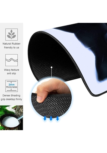 Kedi Karikatür Kaymaz E-spor Oyunu Mouse Pad