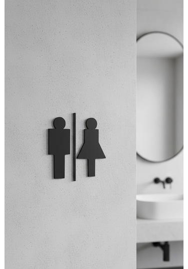 Wc Tabelası, Tuvalet Levhası, Kadın Erkek Tabela, Yönlendirme Levhaları 56