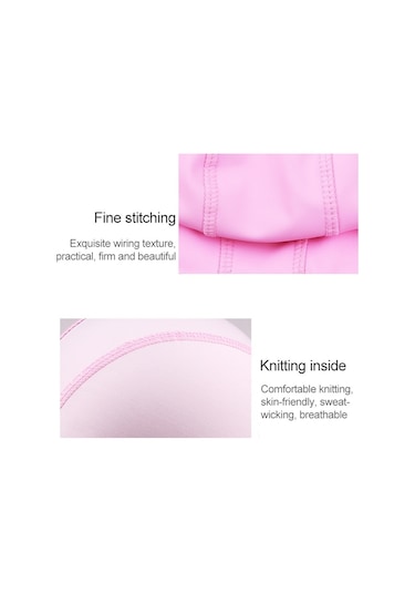 Çocuk Karikatür Hippo Desen Pu Kaplamalı Su Geçirmez Yüzme Şapkası, Desen Rastgele Teslimat Turuncu