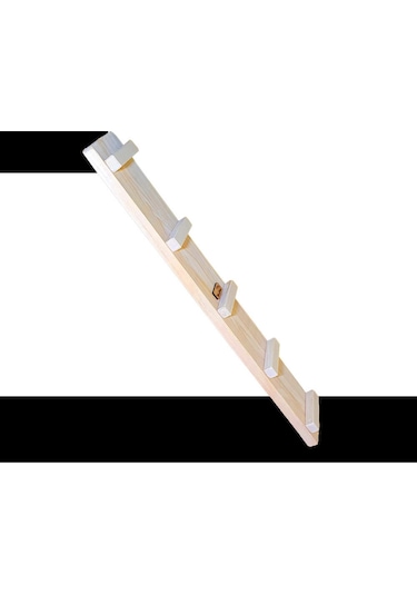 Barış Dizayn Doğal Ahşap Portatif Monte Edilebilir Tırmanma Tahtası 60 x 10 x 4 CM