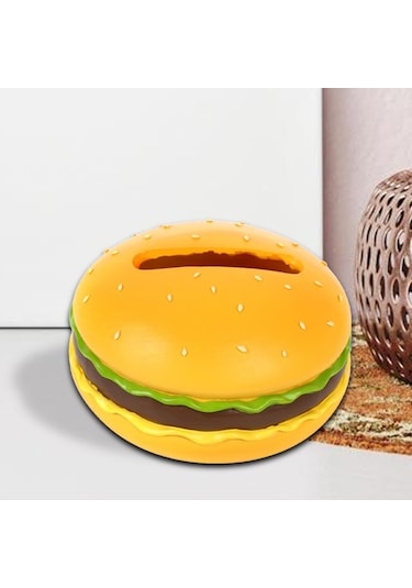 Pazly Suntek Sarı Peçete Kutusu Kapağı Hamburger Dispenseri Burger Bi Diğer