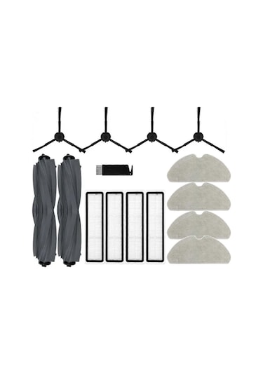 Bot D10s / D10s Pro Elektrikli Süpürge Ana Yan Fırça Hepa Filtre Paspas Bezleri Aksesuarları İçin Yedek Parçalar