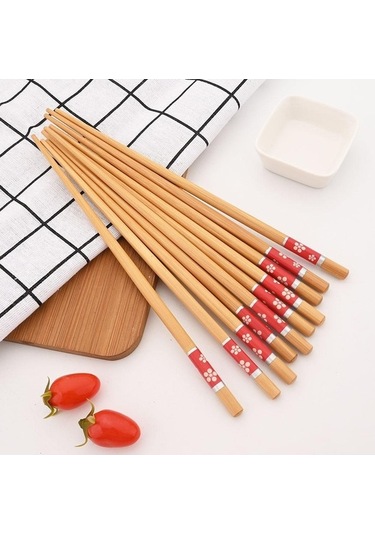 Agoodshop 5pairs Japon Yemek Çubukları Suşi Kaymaz Set Yemek Kaşık Tk. 56645617 Diğer