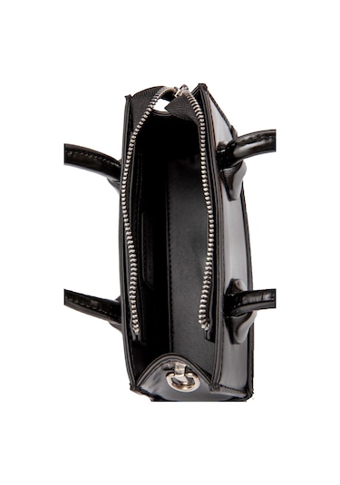Levidor 930397 Ayarlanabilir Kilit Detaylı Kadın El Çantası Siyah Siyah
