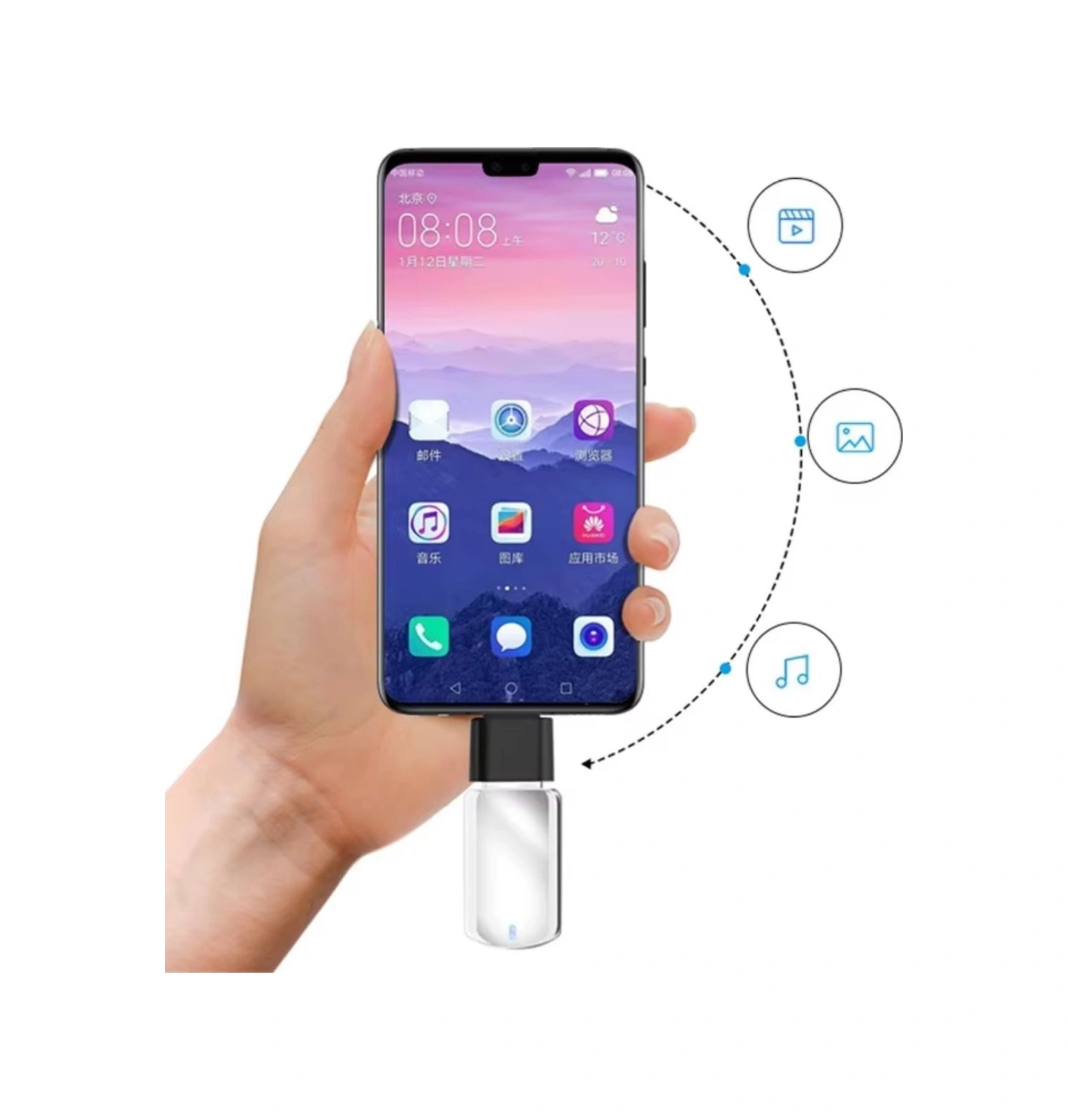 Ams Net 1 Adet Usb To C Adaptor Dişi Çevirici Dönüştürücü Adaptör