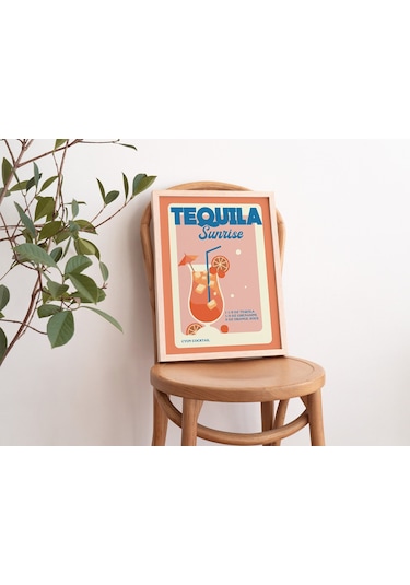 Tequila Sunrise, Retro Bar Sanatı, Özel Kokteyl Tarifi