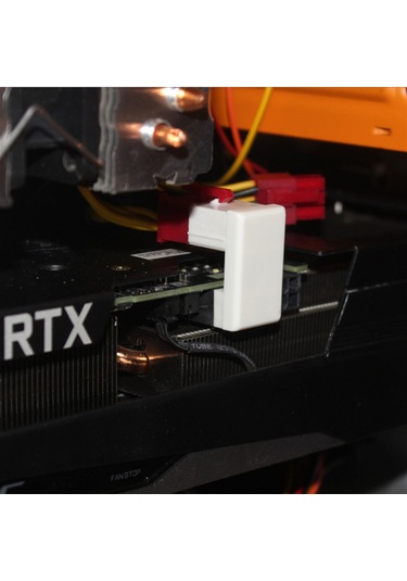 Tenfowee Gpu Pcıe Bağlayıcı 180 Derece, Beyaz 8pın Döndürücü, Abs Kasa, Çift Taraflı Snap, Kablo Düzeni Güzelleştirici, Sabit Besleme Ph38bw