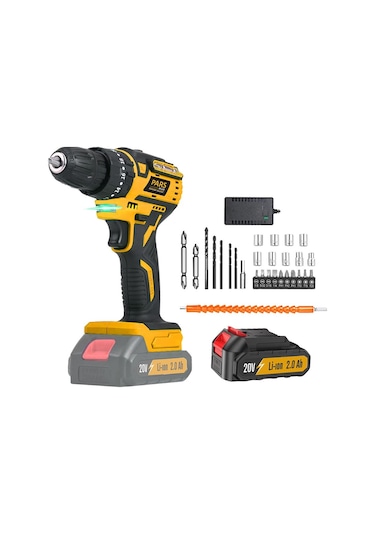 Pars 4330 2 Adet 20V 2.0AH Li-ion Akü Şarjlı Matkap