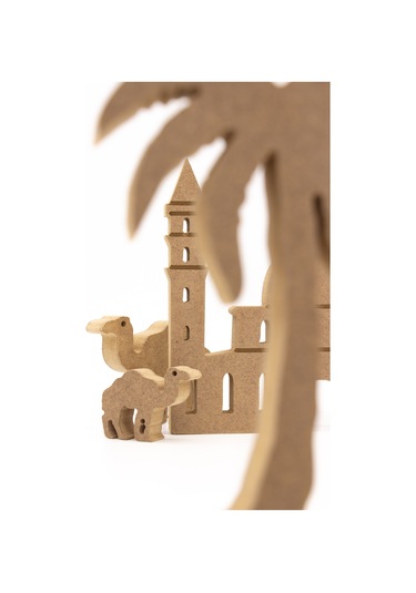 Neşeli Ahşap Des 23 Ayasafya Camii 25 Cm, Palmiye Ve Deve. Ramazan Ayına Özel Ahşap Boyama Etkinliği, Boyama Seti Model Tyb0aeqofa9s0m8483