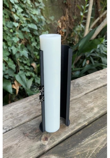 Çam Şamdan Silikon Mum Kalıbı Beyaz