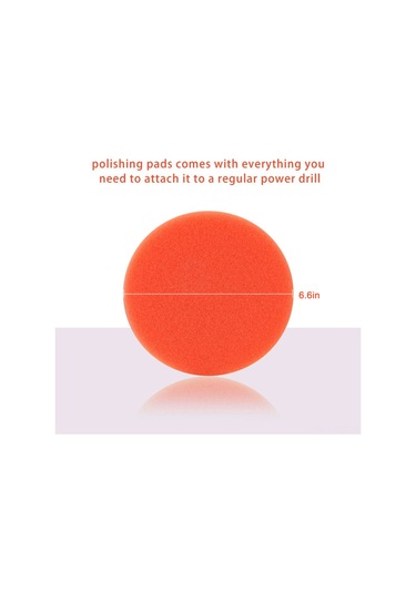 Springsun 7 Parça Araç Köpük Parlatma Pedi Seti - M10 Delikli, 25mm Kalınlık, Süper Parlatma İçin