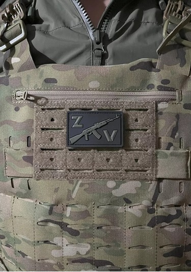 Tactochno Pvc Şerit "z Ve V Ak-47" Siyah Arka Plan 220523661