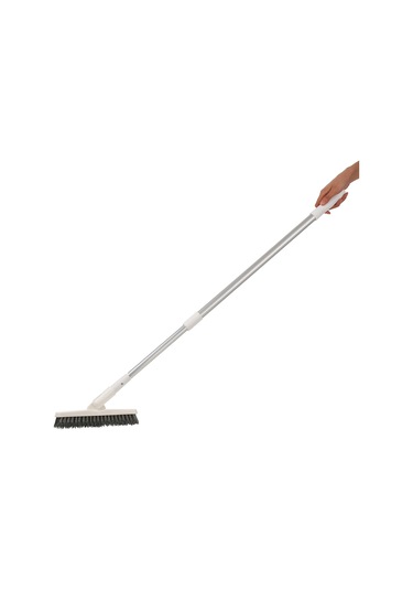 Springsun Alüminyum Ayarlanabilir Köşe Temizleme Fırçası, 180 Derece Dönebilir, Sökülebilir Tasarım, 78-130cm Uzunluk