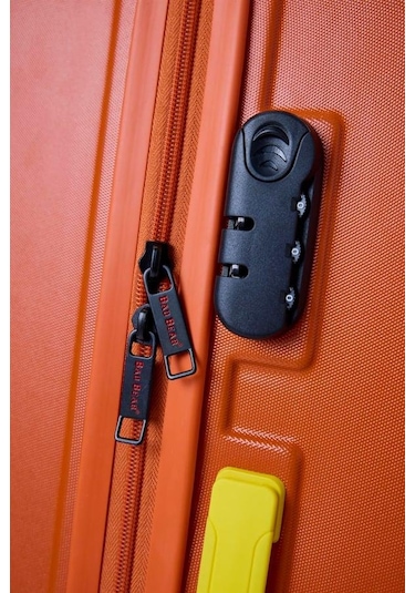 Bad Bear Logo Suitcase 23.01.80.003t Turuncu Kabin Boy Valiz 40lt Turuncu