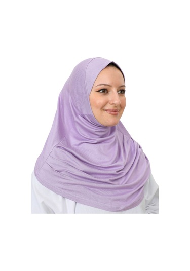 Hazır Giyim Türban Yumuşak Başörtü Şal - Lila Lila