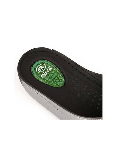 Muya Cyrus Anatomik Topuk Dikeni Kadın Terlik Kurşun Platin