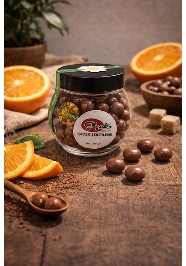 Portakallı Sütlü Çikolata Draje 100 Gr