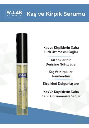 W-Lab Cosmetics Kaş Kirpik Serumu 10 ML
