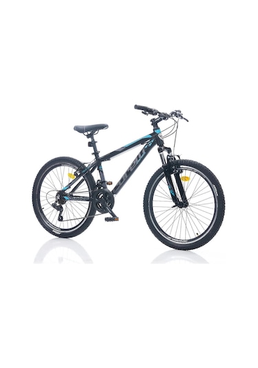 Corelli Felix 3.2 Erkek Dağ Bisikleti 305h V 24 Jant 21 Vites Siyah Mavi Turkuaz Çok Renkli