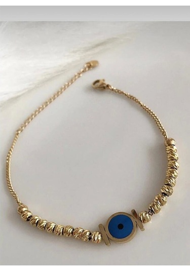 Çelik Bileklik Zincir Dorika Toplu Göz Model Yeni Sezon Çok Renkli