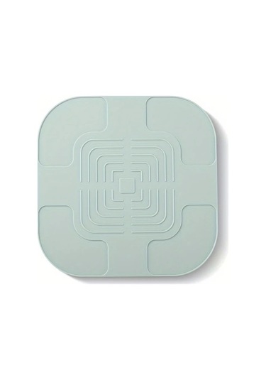 Besthome1 1 Adet Yeşil 10.8 İnç Kare Silikon Fritöz Tabanlığı Yeniden Kullanılabilir Kolay Temizlenir Yapışmaz