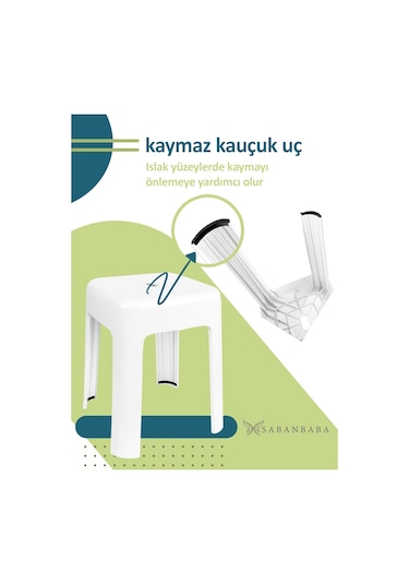 Beyaz Plastik Tabure
