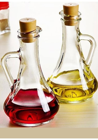 Paşabahçe 80108 Olivia 2'li Mantar Kapaklı Yağlık Ve Sirkelik 260 Cc - Şeffaf