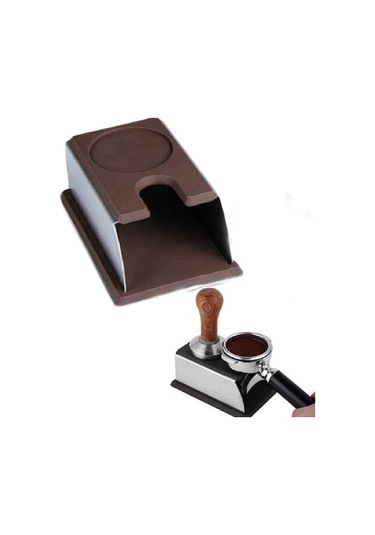 Paslanmaz Çelik Espresso Kahve Sabotaj Standı Çekiç Pedi Kahverengi Diğer