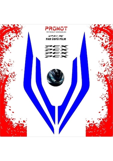 Promot Far Üstü Film Lacivert - Honda Pcx 2021-2024
