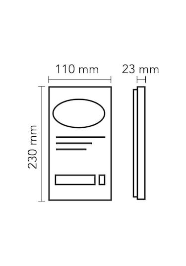 Audıo Bus Plus 1 Buton Kameralı Zil Paneli Siyah
