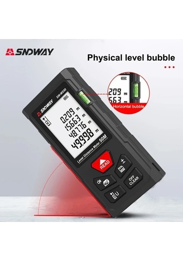 Besthome1 Dream011 Snwy Lazer Ölçer 100m 328.08 Fit Ekran Baloncuk Seviyesi Sürekli Ölçüm Profesyonel