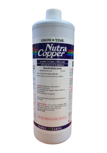 Grow Time Nutra Copper 1 Lt Bakırlı Gübre Çözeltisi