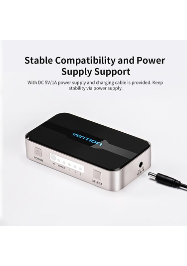 Yaozixa Hdmı Anahtarlayıcı 3 Giriş 1 Çıkış, 4k Ultra Hd, Kumanda İle Kontrol, Multi Cihaz Paylaşımı Bilgisayar, Oyun Konsolu, Tv