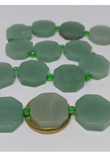 Aventurin Taşı Sekizgen Şekilli/adet (35690-1)