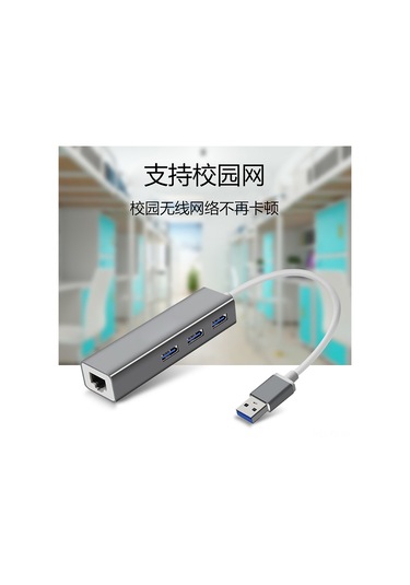 Skycity Gri Usb-c'den Rj45'e Donüştürücü: 3.0 Hub, Kablolu Gigabit Ağ Kartı, Sürücü Olmadan Kullanıma Hazır Ağ Portu Hub'ı