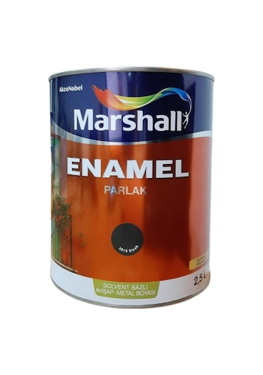 Marshall Enamel Parlak 3018 Siyah 2,5 Lt