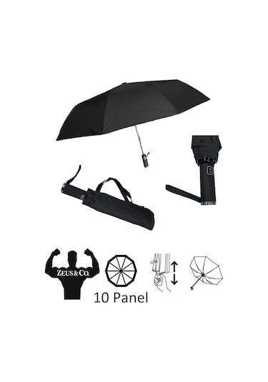 Zeus&Co. Rüzgarda Kırılmayan Ekstra Güçlü ve Dayanıklı Şemsiye