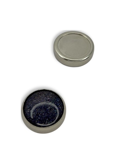 Eşarp Ve Şal Mıknatısı Simli Mor - Başörtü Tutucu Kadın Tesettür Aksesuar Mıknatıs Mor