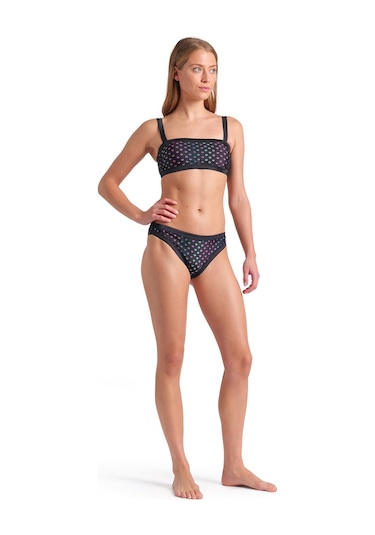 Arena Rainbow Monogram Kadın Siyah Yüzücü Bikini 007078515 1666965 Siyah