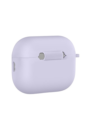 Apple Airpods Pro 3 İle Uyumlu Kılıf Standart Yumuşak Silikon Case Lila