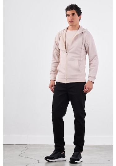 Dufy Bej Erkek Sweatshırt - Regular Fit Bej