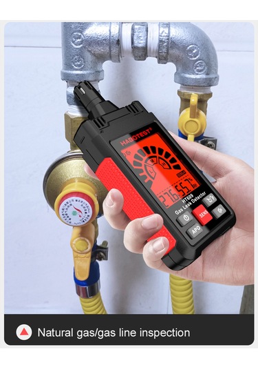 Lepmerk Habotest Ht609 Gaz Kaçak Dedektörü Lcd Ekranlı Yanıcı Siyah Kırmızı