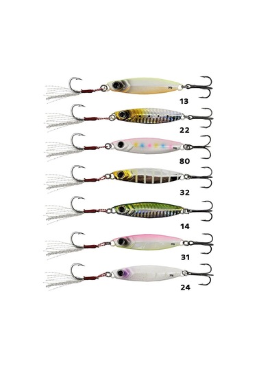 Powerline Bluefish Jig 30gr 7li Tüm Set Kutulu