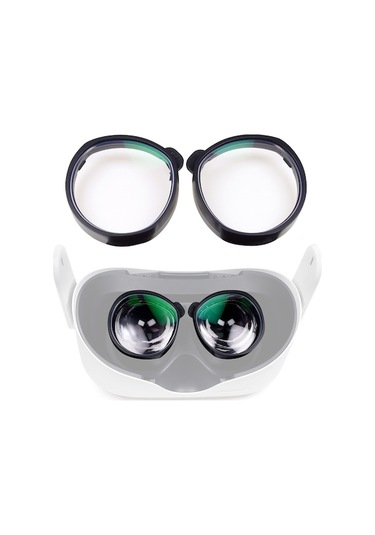 Pazly Qısyker 1 Çift Vr Gözlük Göz Koruması Miyopi Lens Oculus Quest 2 İçin, 300-800 Miyopi/50-200 Astigmatizma 1.6 Lens