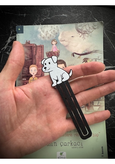 Sevimli Oturan Köpek Şeklinde Kitap Ayracı - Tatlı Köpek Kitap Ayracı